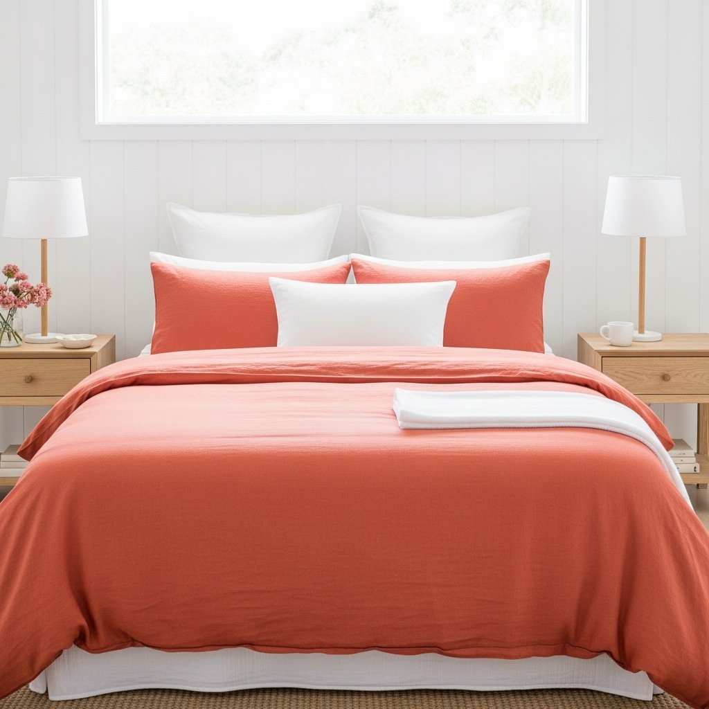 Coral and White for Summer Warmth