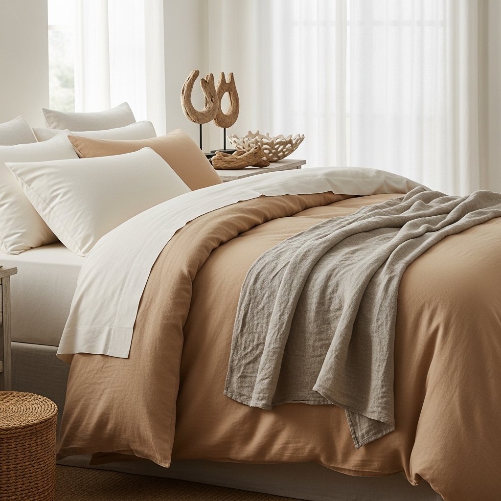 Organic Cotton in Sandy Beige Tones