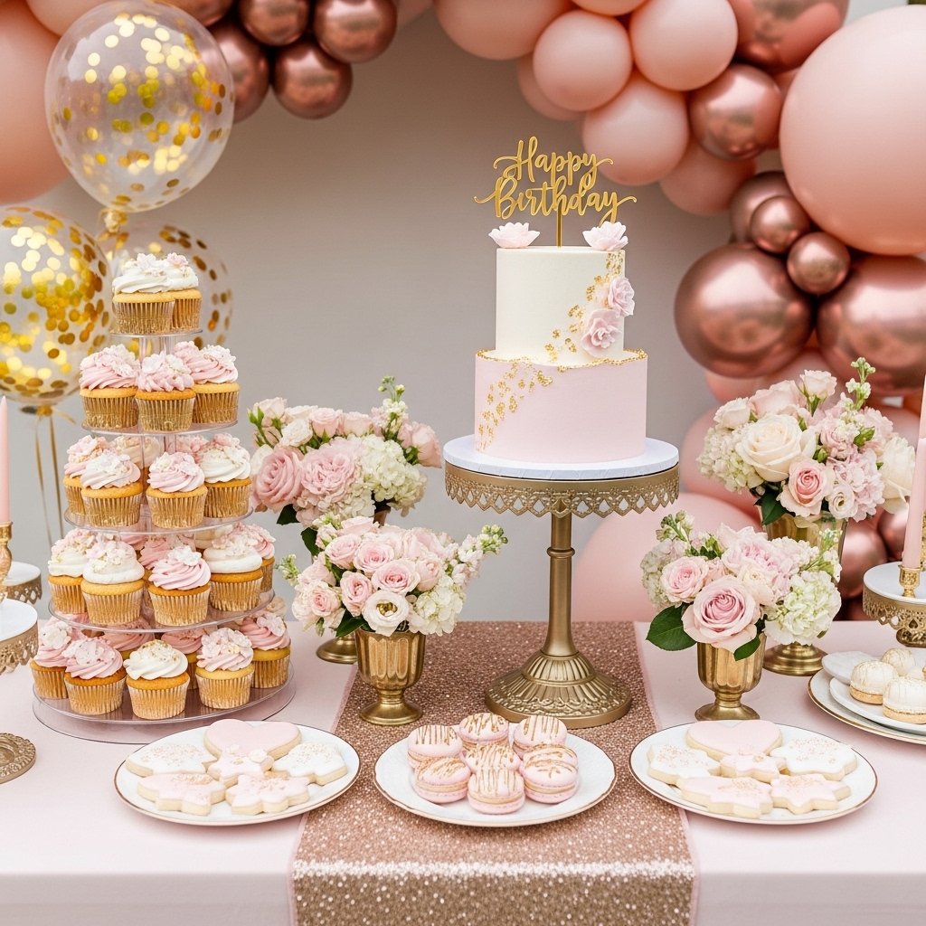 A Dessert Table With Considered Styling