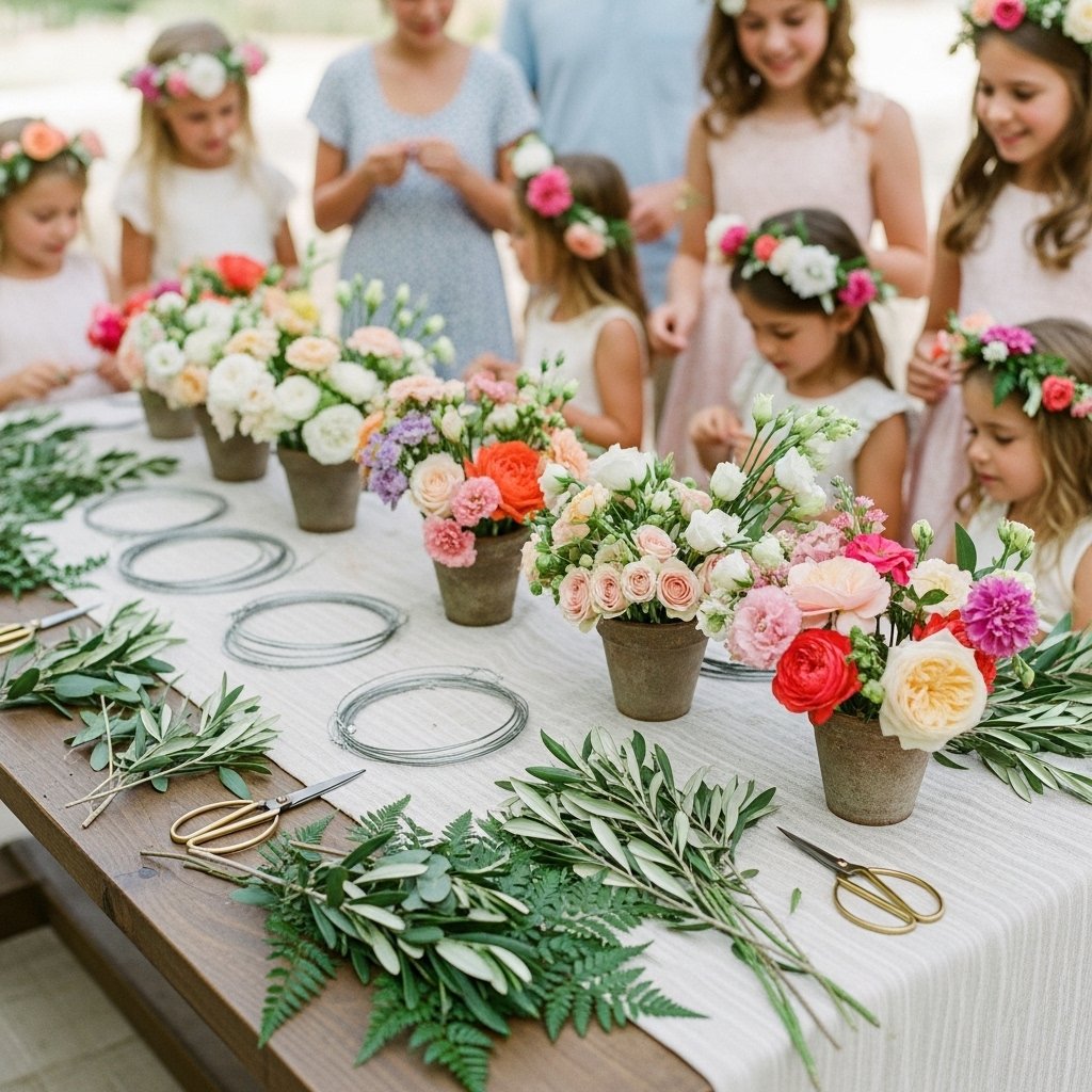 A DIY Flower Crown Station