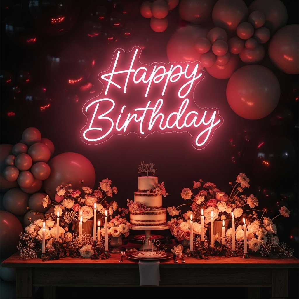 Neon Sign as the Party Focal Point