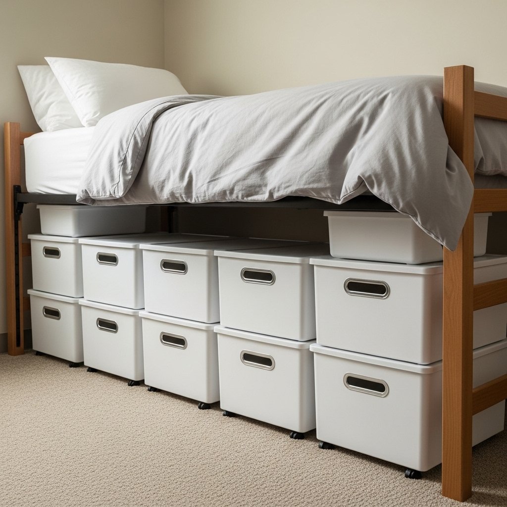 Maximize Vertical Storage With Bed Risers