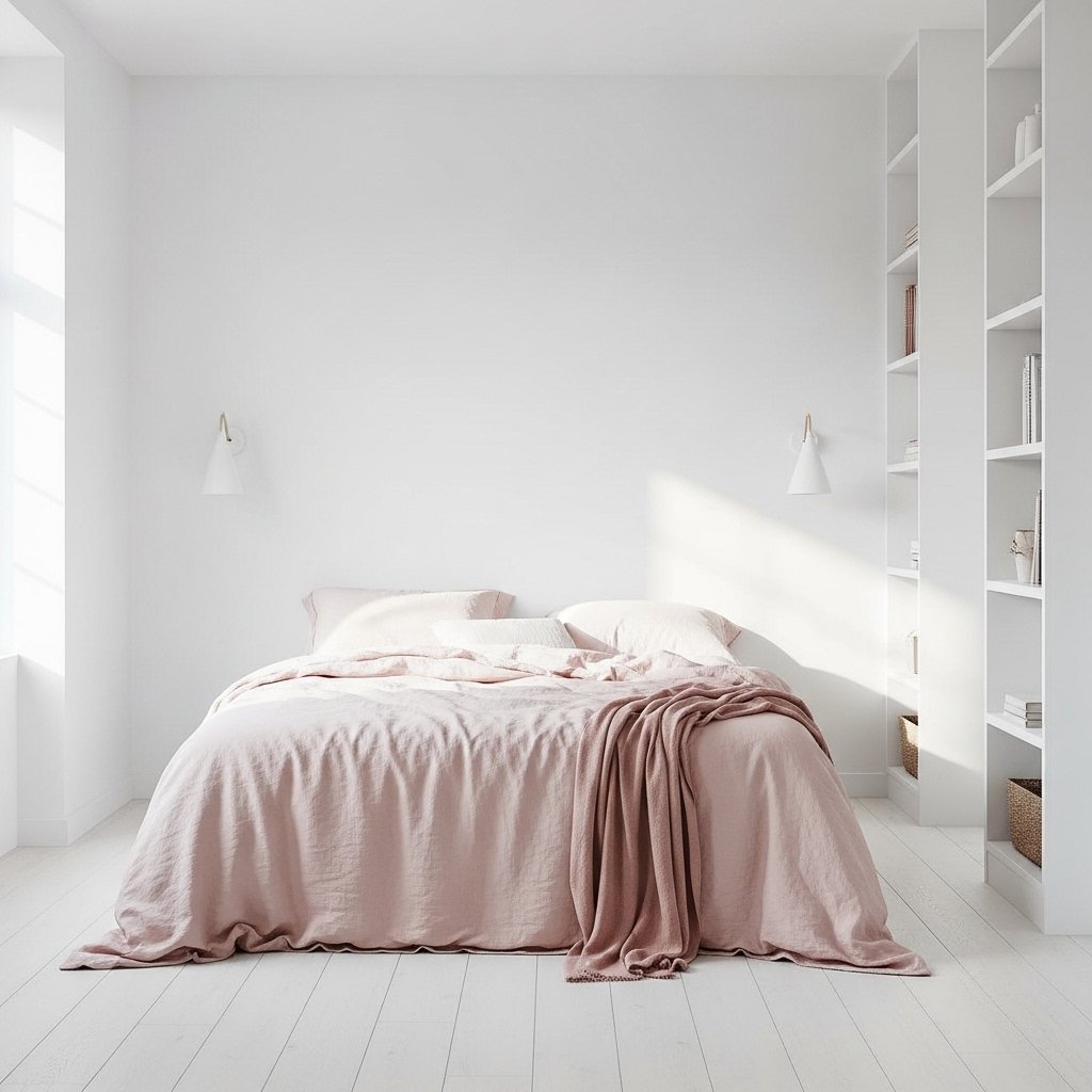 Blush Pink Linen and White Architecture