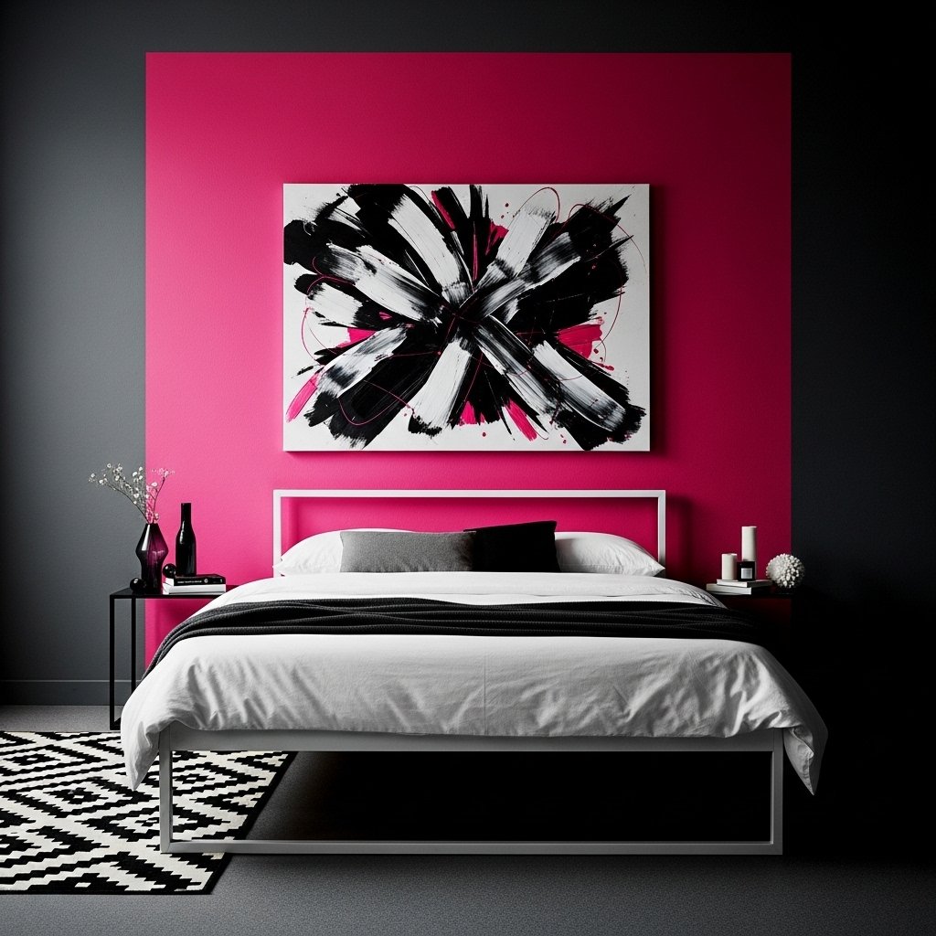 Hot Pink as a Maximalist Accent Wall
