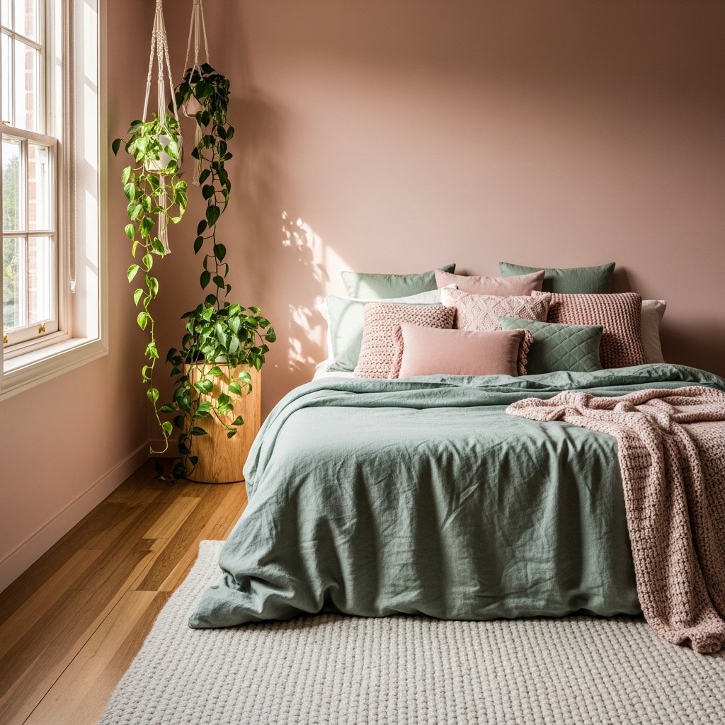 Pink With Sage Green: Nature