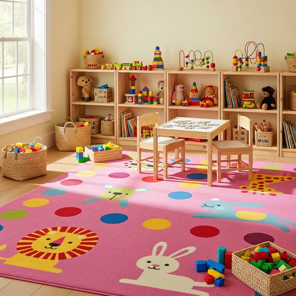 15 Stunning Rug Ideas That Will Make Your Floor the Most Loved Spot in the Room Bubble Gum Pink Children