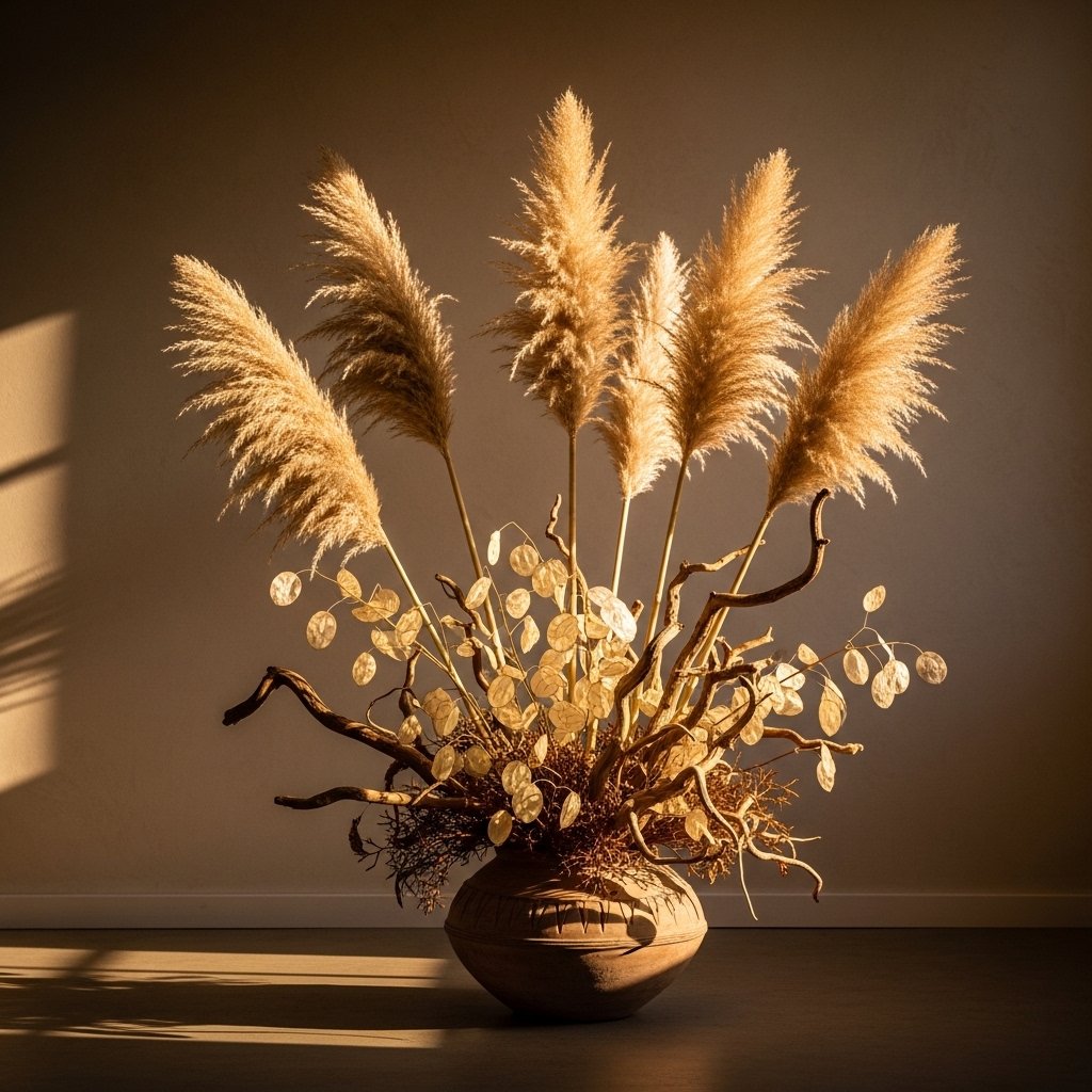 Pampas Grass in Oversized Arrangements