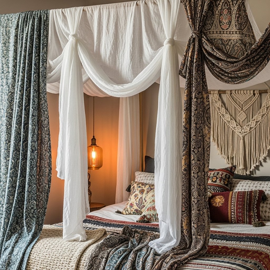 Canopy Beds With Flowing Fabric