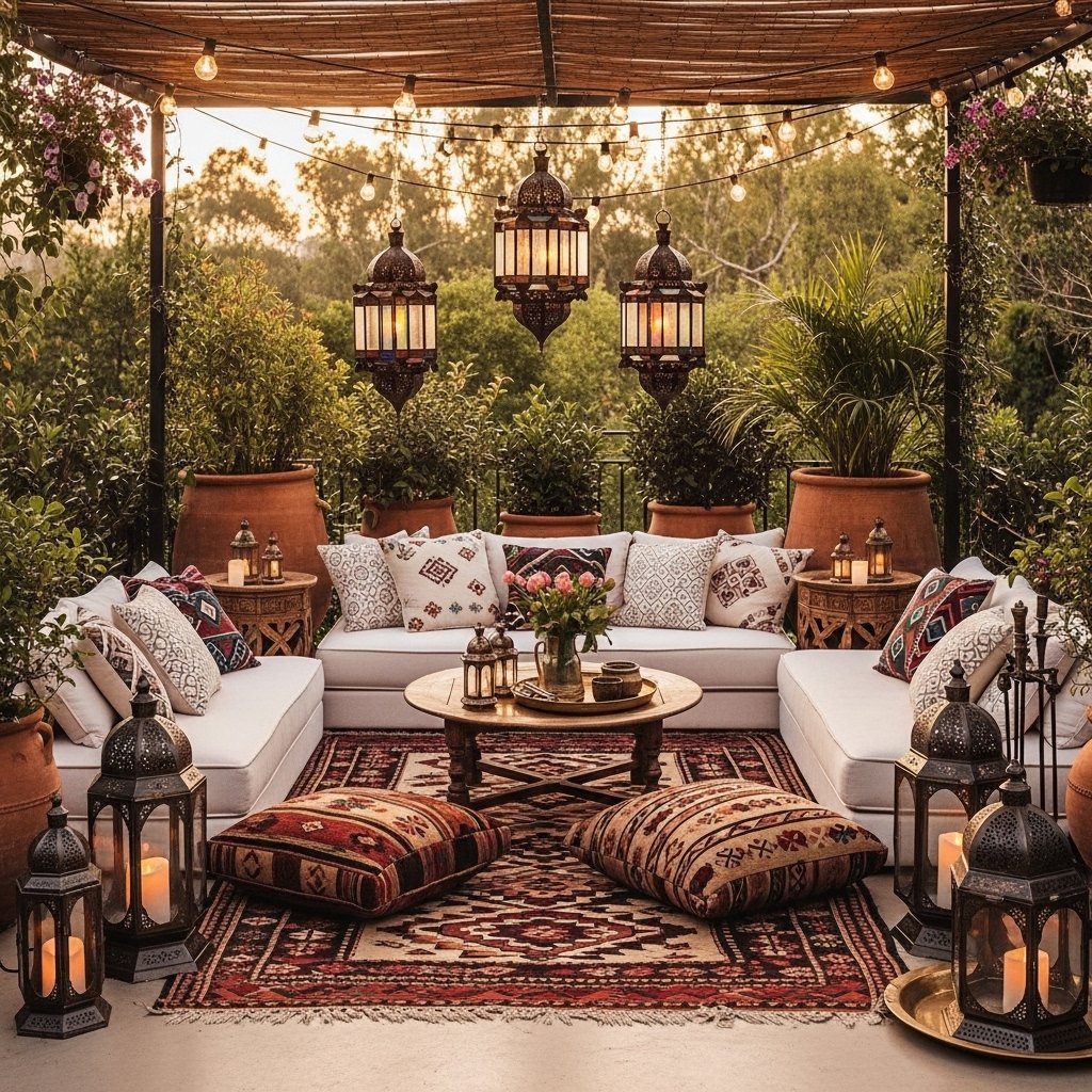 The Outdoor Boho Living Room