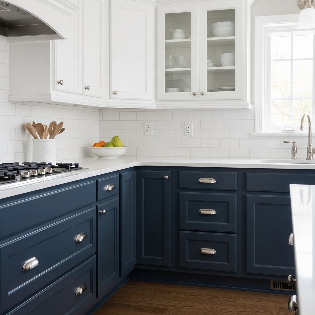 16 Kitchen Cabinet Color Ideas That Transform the Entire Kitchen Warm Navy Blue: Sophisticated Without Being Cold