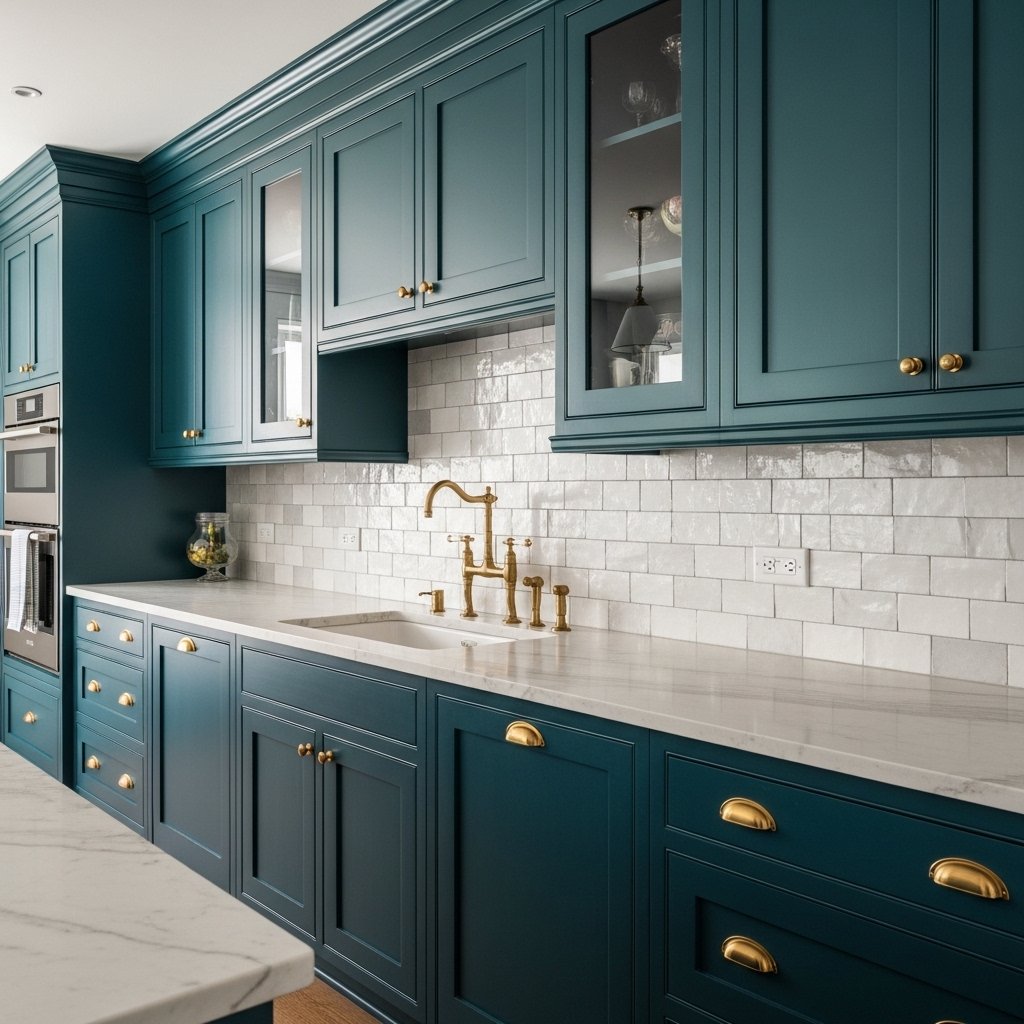 16 Kitchen Cabinet Color Ideas That Transform the Entire Kitchen Deep Teal: The Kitchen That Earns Every Compliment