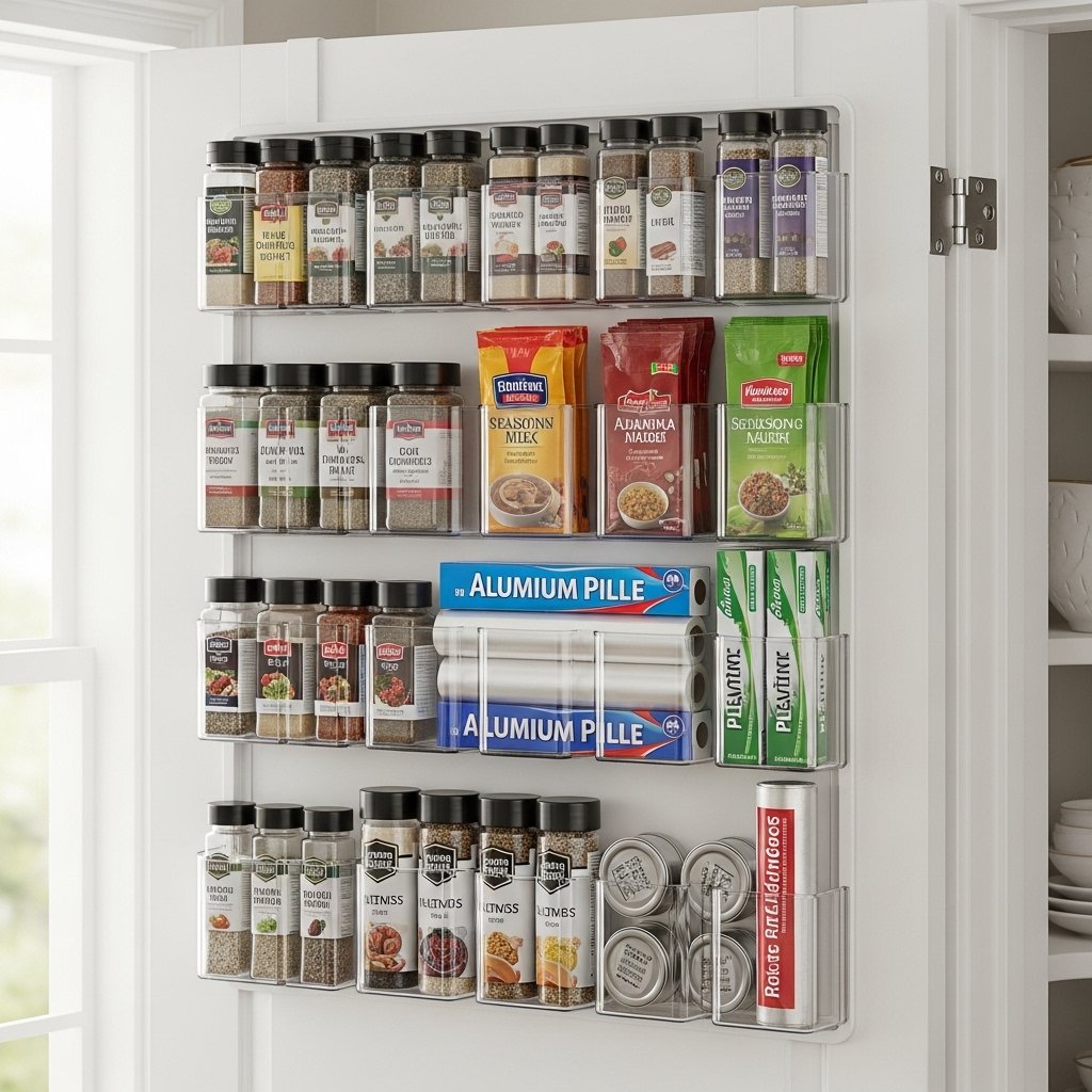 16 Kitchen Pantry Organization Ideas That Make Cooking Effortless Use the Door for Small Items