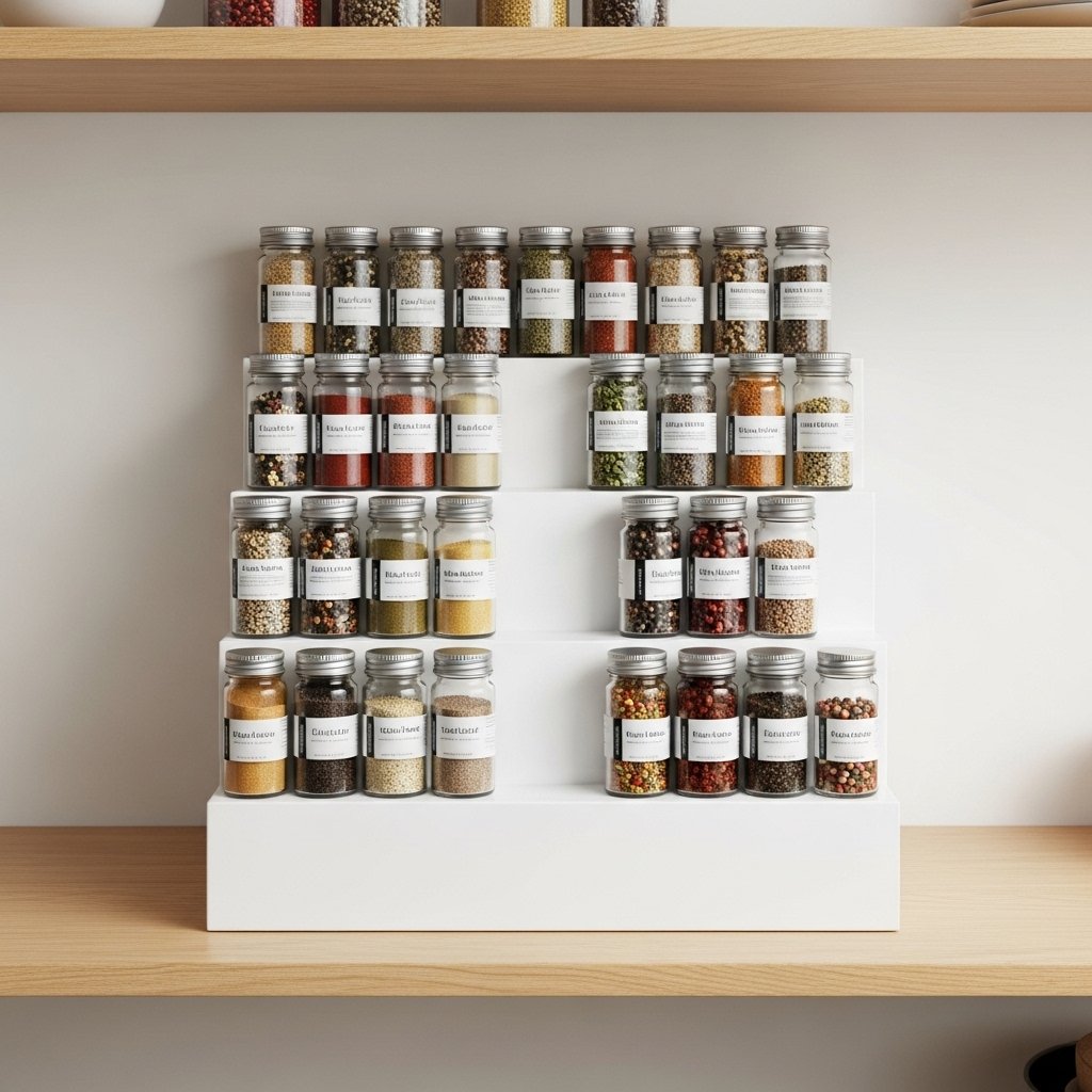 16 Kitchen Pantry Organization Ideas That Make Cooking Effortless Use Tiered Shelf Inserts for Visibility