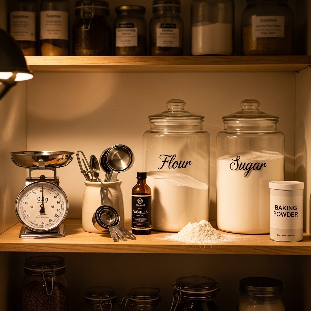 16 Kitchen Pantry Organization Ideas That Make Cooking Effortless Dedicate a Shelf to Baking Equipment