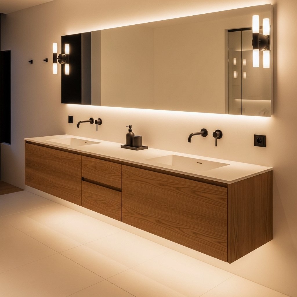 Floating Vanity for a Spa-Like Minimalism
