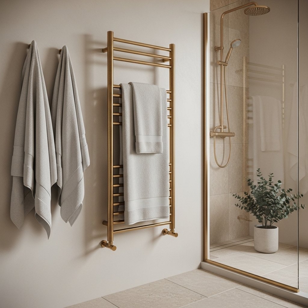 Integrated Towel Warming Rack
