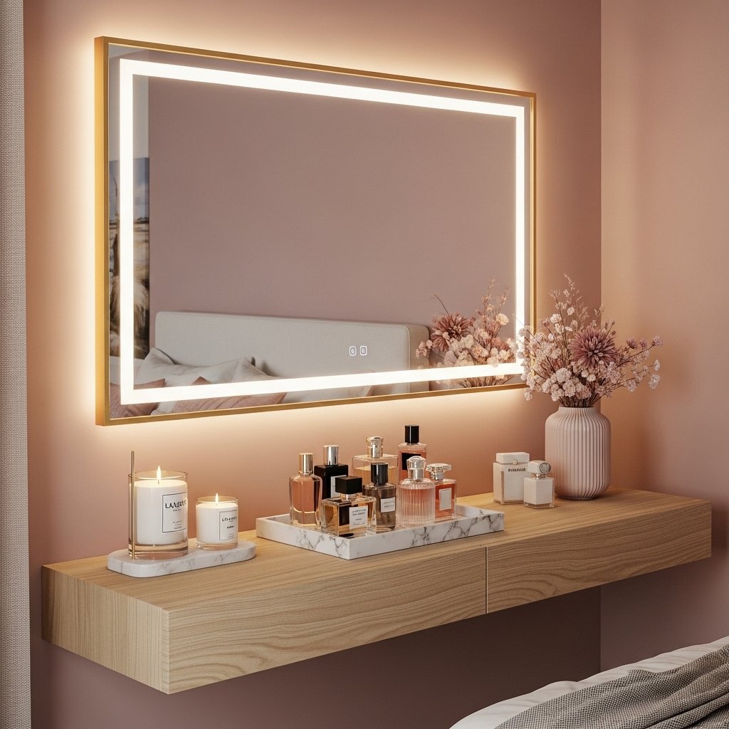 The Hollywood Glam Backlit Mirror Vanity