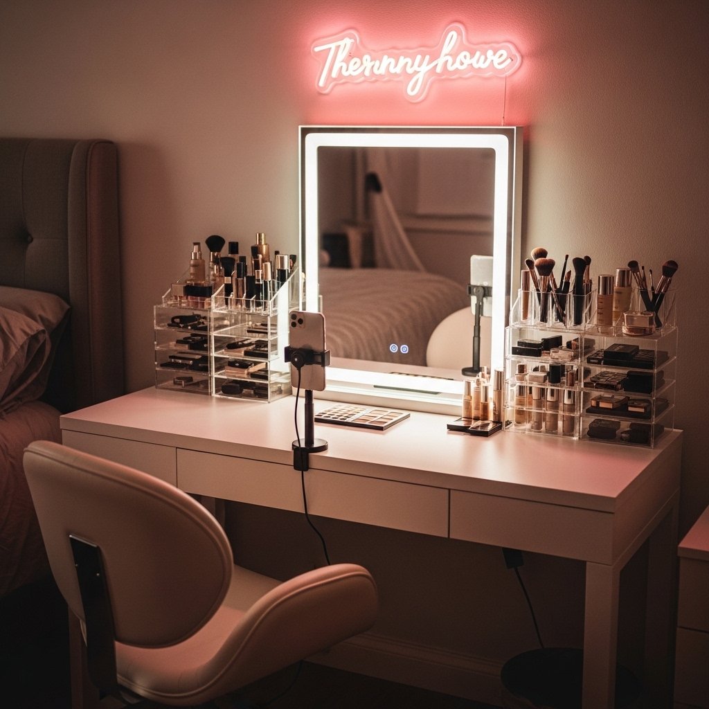 The Neon-Lit Content Creator Vanity