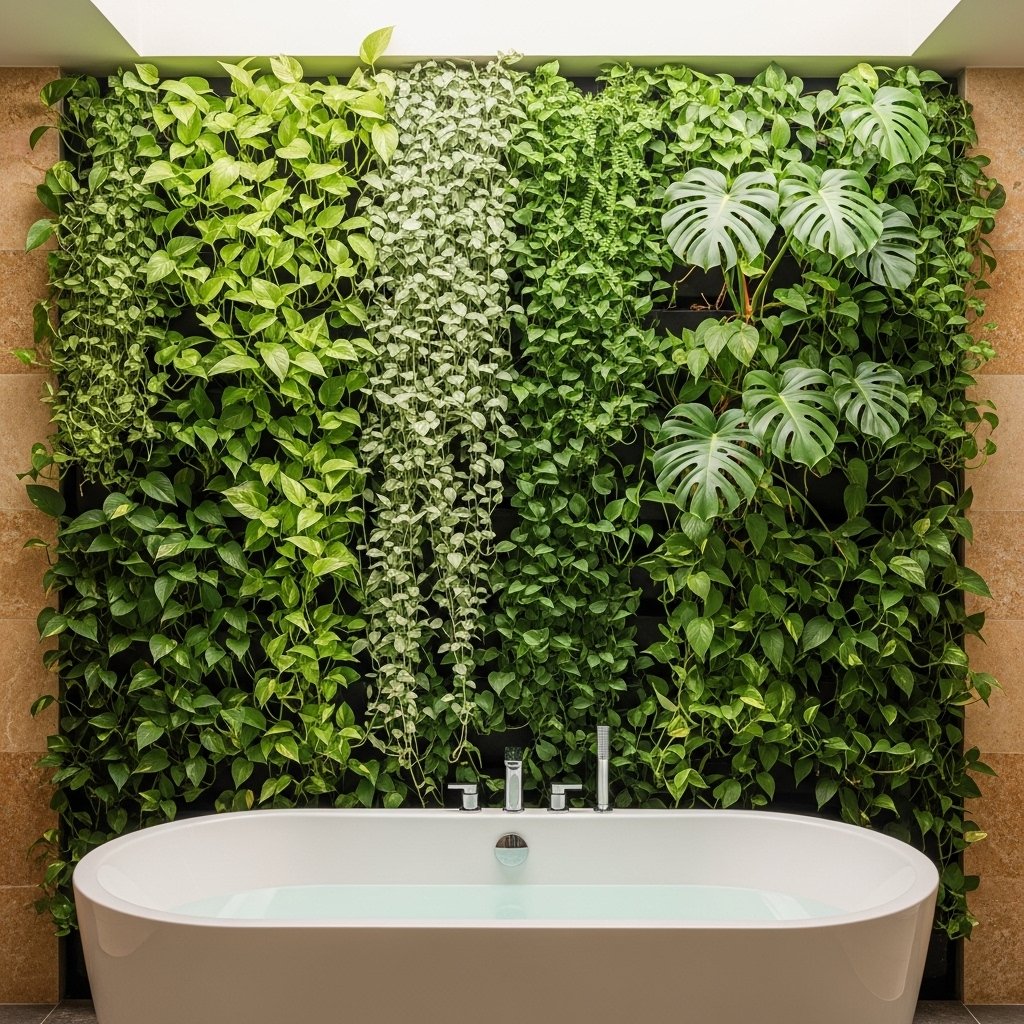 A Living Wall of Plants