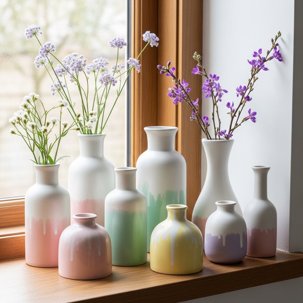 🎨 Ombre Vase Collection — Dip-Dyed Ceramic