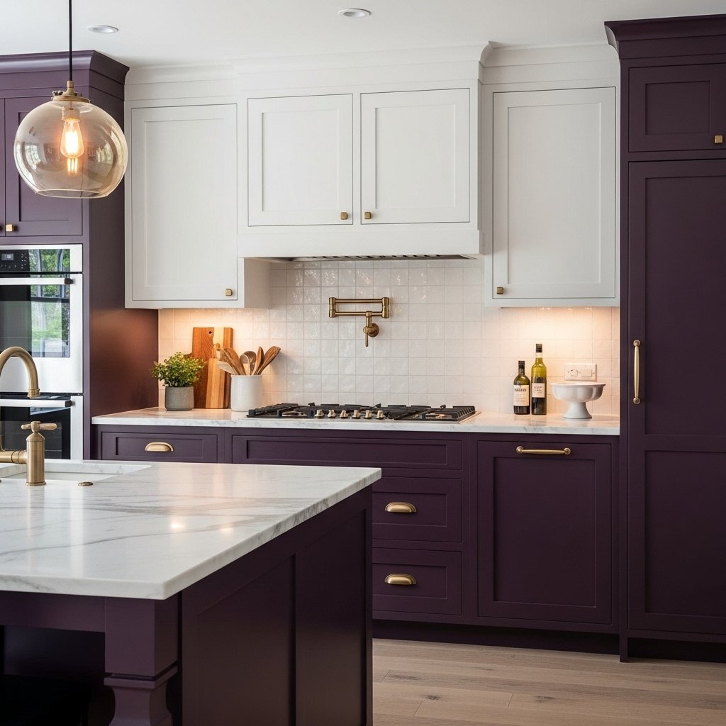 🍇 Aubergine & Deep Plum — The Daring Dramatic