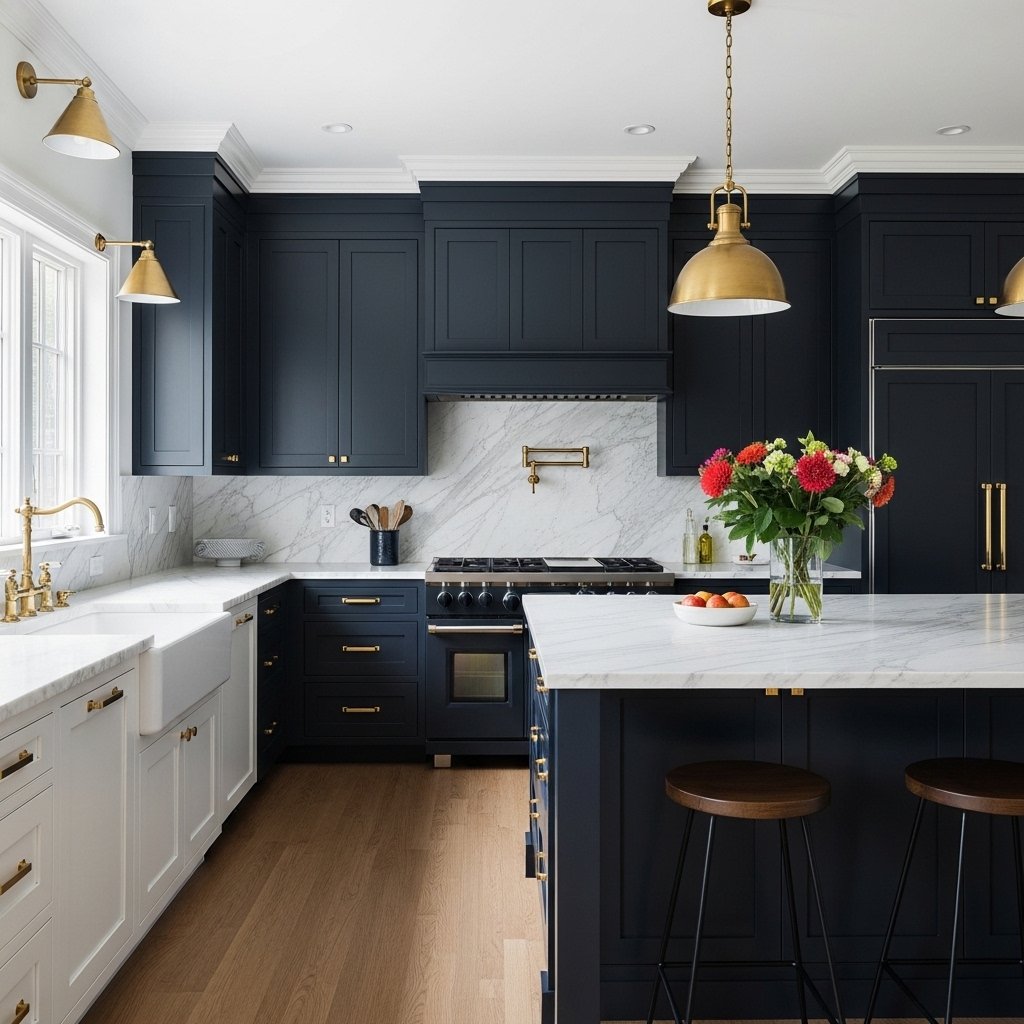 🌙 Midnight Navy & Inky Black — The Full Dark Drama