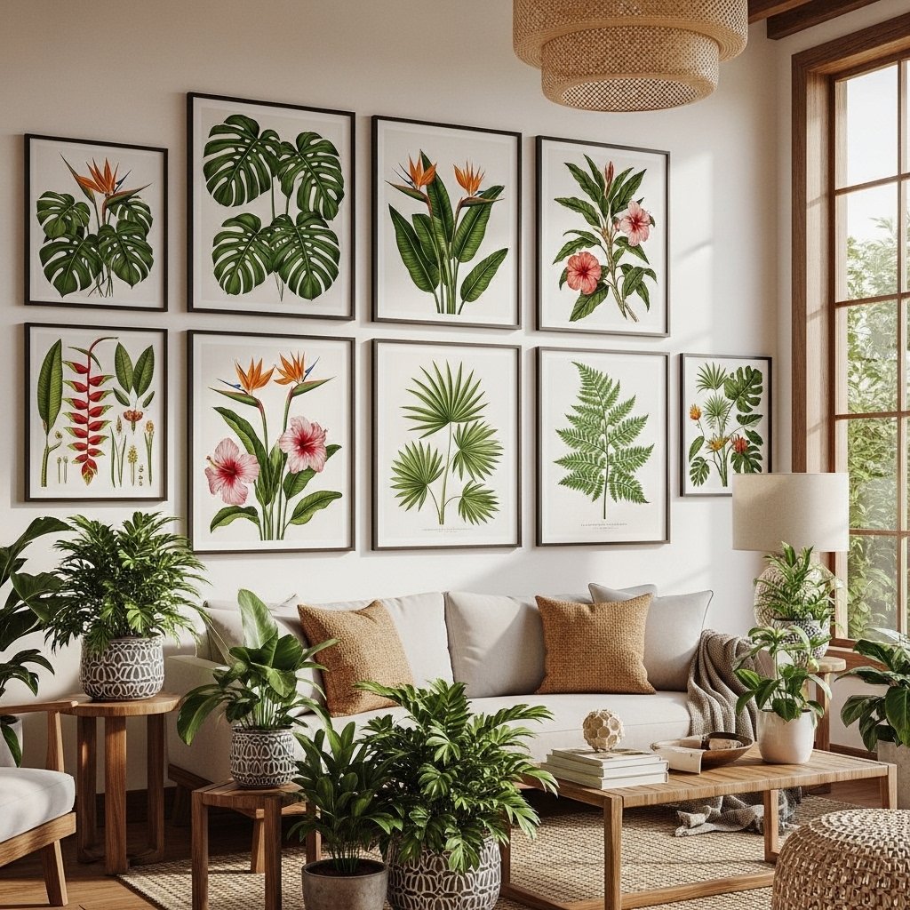 A Gallery of Botanical Prints at Large Scale