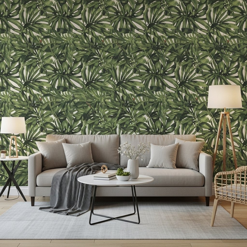🎨 The Temporary Wallpaper Feature Wall — Renter-Friendly Transformation