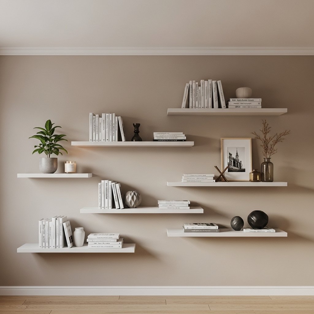💫 The Floating Shelf Ecosystem — Maximizing Vertical Real Estate