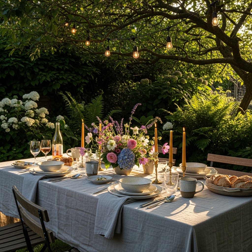 Bring the Dining Table Outdoors If Possible
