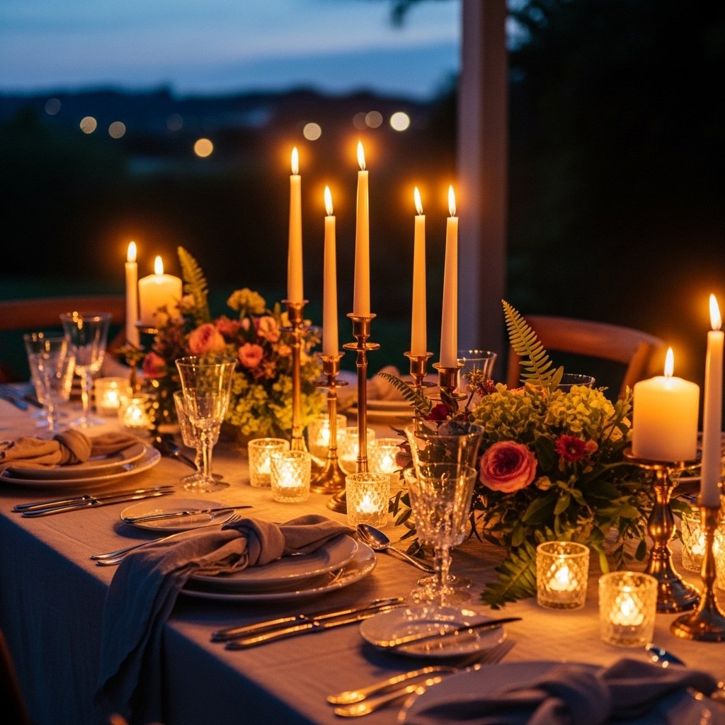 Candles in Every Format for Evening Dining