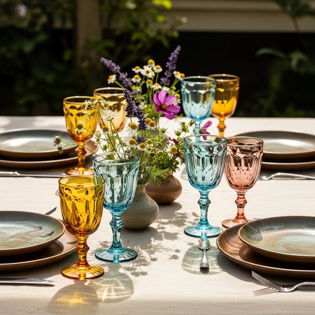 Summer-Specific Glassware: Colored and Vintage