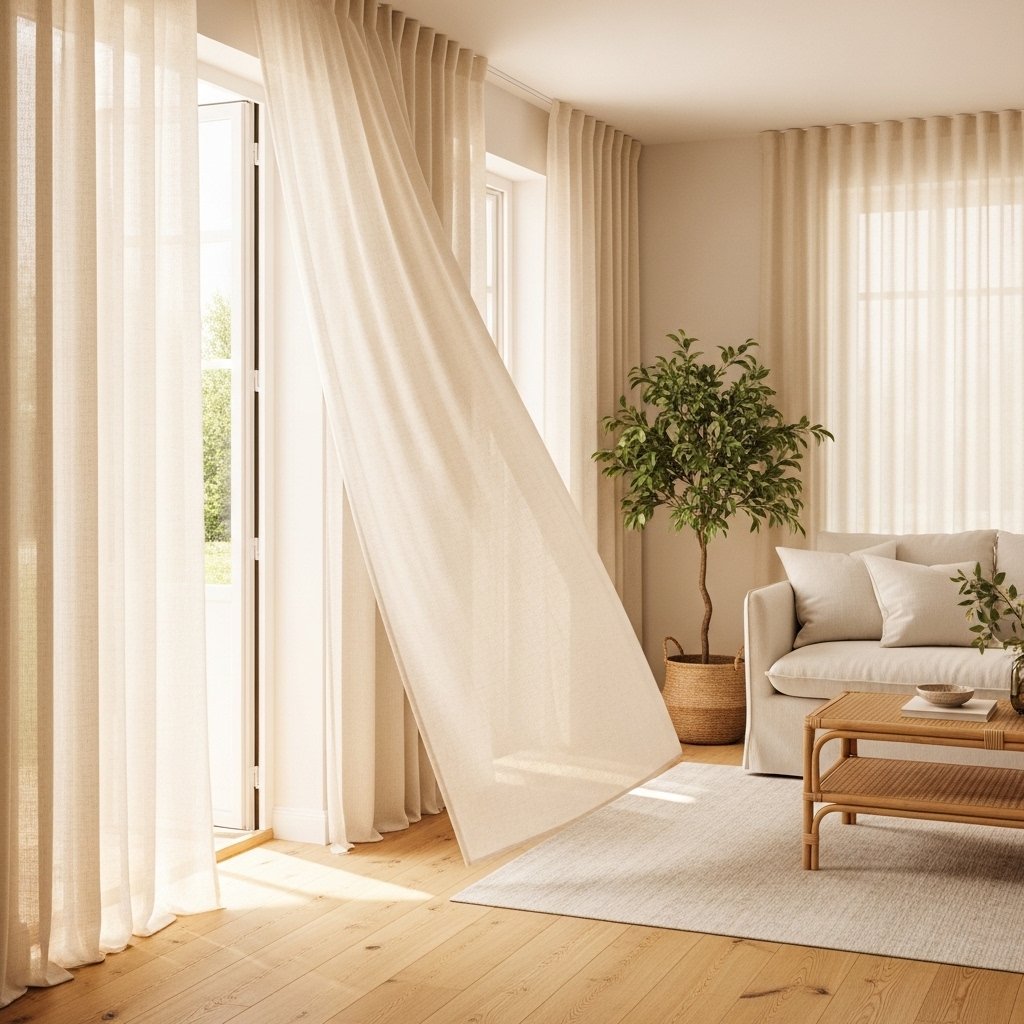 14 Summer Apartment Decor Ideas That Make a Small Space Feel Light, Airy, and Genuinely Beautiful Swap Heavy Curtains for Sheer Linen Panels