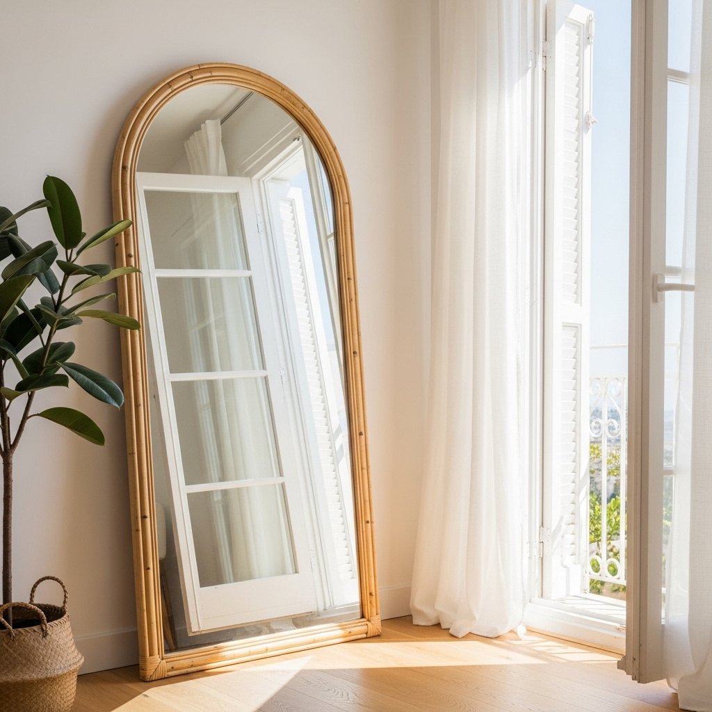 14 Summer Apartment Decor Ideas That Make a Small Space Feel Light, Airy, and Genuinely Beautiful A Mirror to Amplify Natural Light