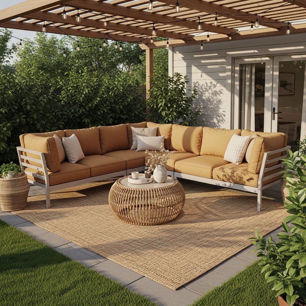 16 Summer Backyard Decor Ideas That Turn Your Outdoor Space Into the Place Everyone Wants to Be An Outdoor Sectional or Deep Seating Set