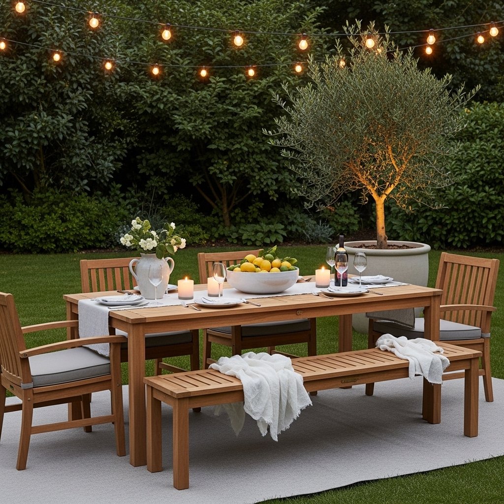16 Summer Backyard Decor Ideas That Turn Your Outdoor Space Into the Place Everyone Wants to Be An Outdoor Dining Table Built for Long Summers