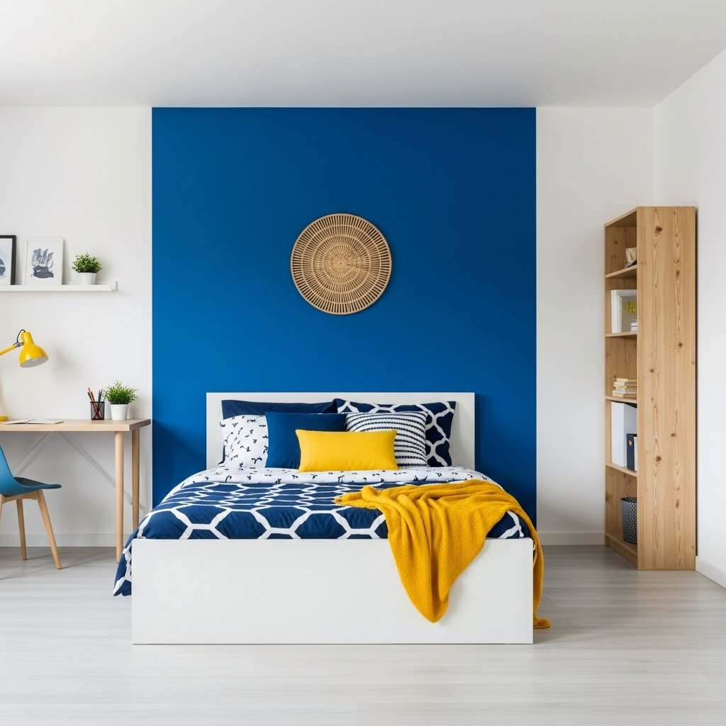 Cobalt Blue Accent Wall