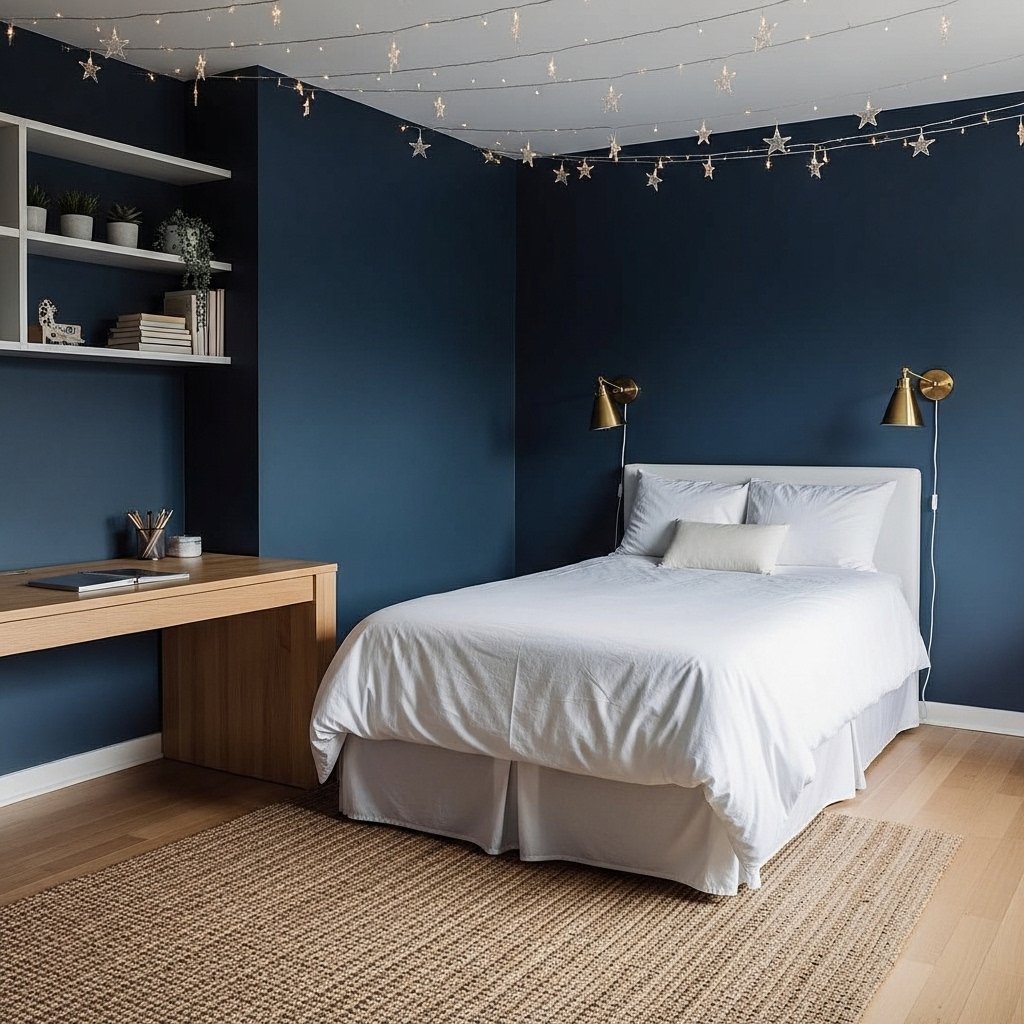 Moody Navy Blue